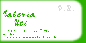 valeria uti business card